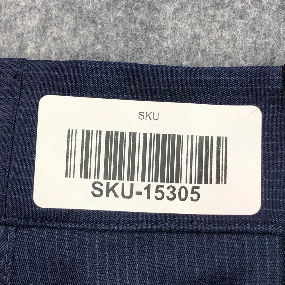 Adidas Mens Golf Pants 34x32 Navy Blue Climalite Pinstripe Performance NWT